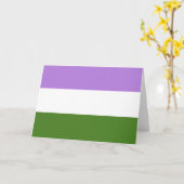 Carte Drapeau de la fierté queer (Fleur jaune)