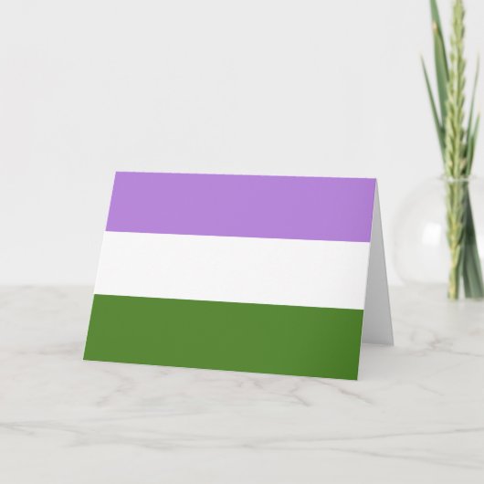 Carte Drapeau de la fierté queer (Devant)