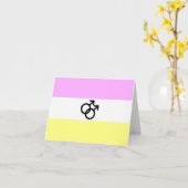 Carte Drapeau de la Fierté Twink (Fleur jaune)