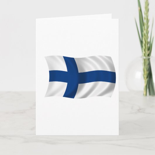 Carte Drapeau de la Finlande (Devant)
