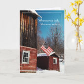 Carte Drapeau de la grange patriotique qui vous manque (Fleur jaune)