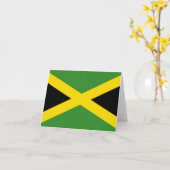 Carte Drapeau de la Jamaïque (Fleur jaune)