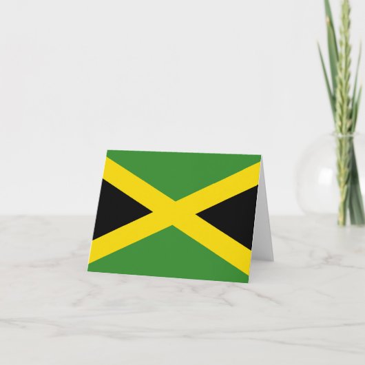 Carte Drapeau de la Jamaïque (Devant)