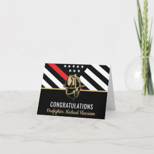 Carte Drapeau de la ligne rouge de l'Académie des pompie