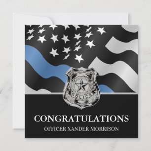 Carte Drapeau de la police de la ligne bleue