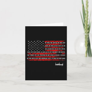Carte Drapeau de la proclamation de la nation Trump