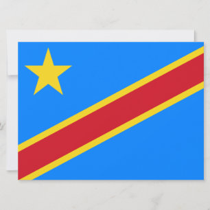 Carte Drapeau de la RDC (République démocratique du Cong