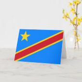 Carte Drapeau de la RDC (République démocratique du Cong (Fleur jaune)