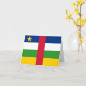 Carte Drapeau de la République centrafricaine (Fleur jaune)