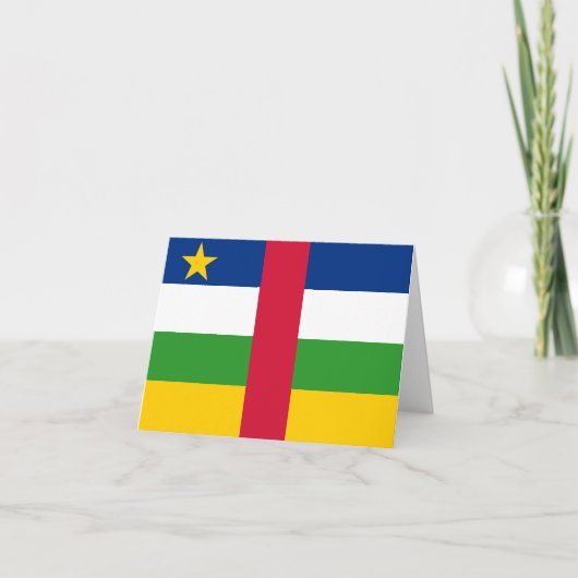 Carte Drapeau de la République centrafricaine (Devant)
