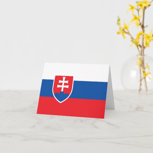 Carte Drapeau de la Slovaquie (Fleur jaune)
