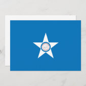 Carte Drapeau de la ville de Houston (Devant / Derrière)