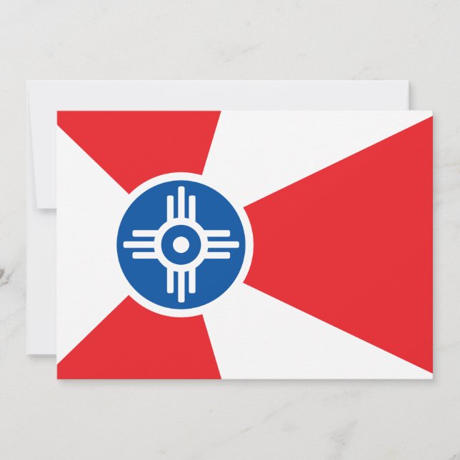 Carte Drapeau de la ville de Wichita (Devant)