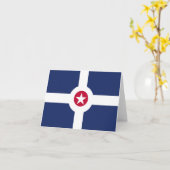 Carte Drapeau de la ville d'Indianapolis (Fleur jaune)