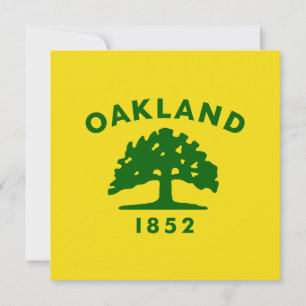 Carte Drapeau de la ville d'Oakland (Californie)