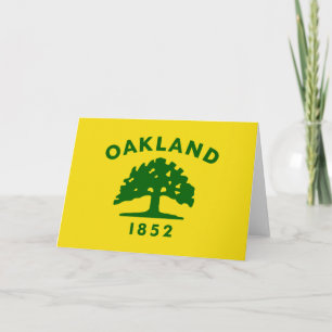 Carte Drapeau de la ville d'Oakland (Californie)