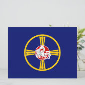 Carte Drapeau de la ville d'Omaha (Nebraska) (Debout devant)