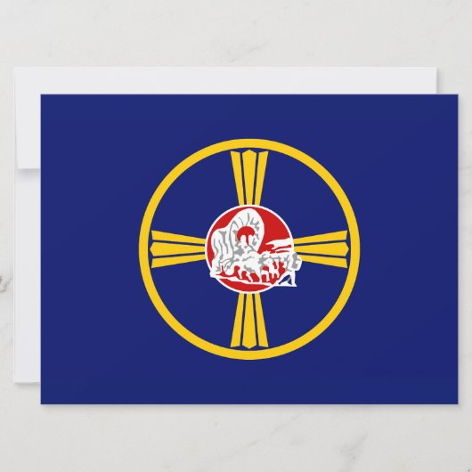 Carte Drapeau de la ville d'Omaha (Nebraska) (Devant)