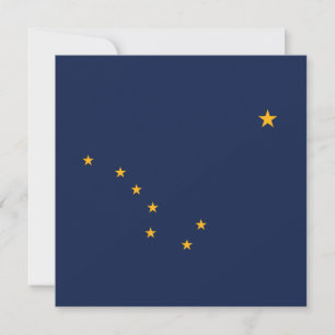 Carte Drapeau de l'Alaska