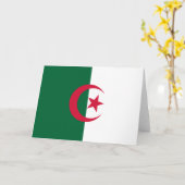 Carte Drapeau de l'Algérie (Fleur jaune)