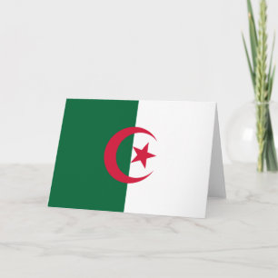 Carte Drapeau de l'Algérie