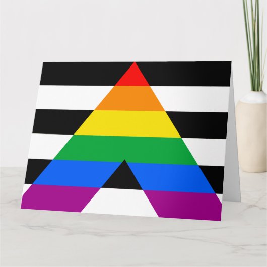 Carte Drapeau de l'allié LGBTQ+ (Devant)