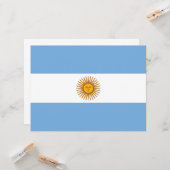 Carte Drapeau de l'Argentine (Devant/Arrière en situation)