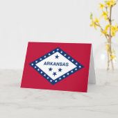 Carte Drapeau de l'Arkansas (Fleur jaune)