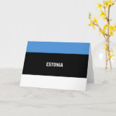 Carte Drapeau de l'Estonie (Fleur jaune)