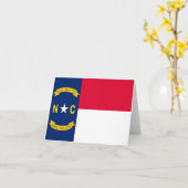 Carte Drapeau de l'État de Caroline du Nord (Fleur jaune)