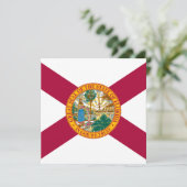 Carte Drapeau de l'État de Floride (Debout devant)