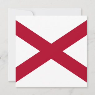 Carte Drapeau de l'état de l'Alabama