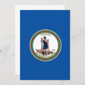 Carte Drapeau de l'État de Virginie (Devant / Derrière)