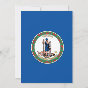 Carte Drapeau de l'État de Virginie