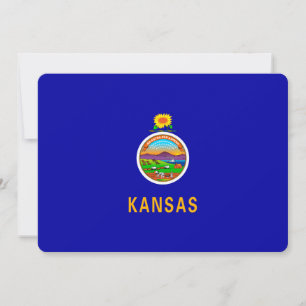 Carte Drapeau de l'État du Kansas