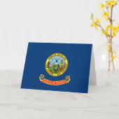 Carte Drapeau de l'Idaho (Fleur jaune)