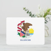 Carte Drapeau de l'Illinois (Debout devant)