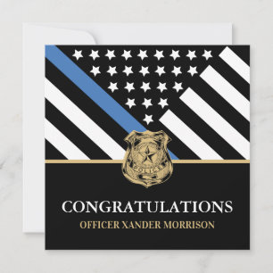 Carte Drapeau de l'officier de police chargé de l'applic