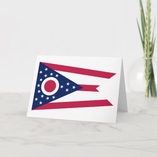 Carte Drapeau de l'Ohio (Devant)