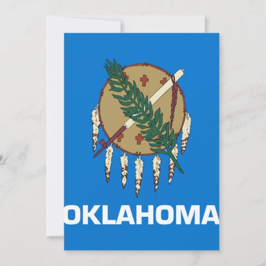 Carte Drapeau de l'Oklahoma (Devant)