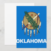 Carte Drapeau de l'Oklahoma (Devant / Derrière)