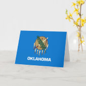 Carte Drapeau de l'Oklahoma (Fleur jaune)