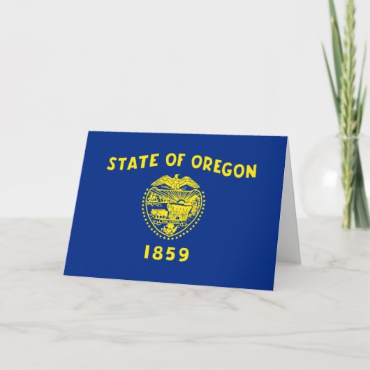 Carte Drapeau de l'Oregon (Devant)