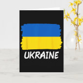 Carte Drapeau de l'Ukraine (Fleur jaune)