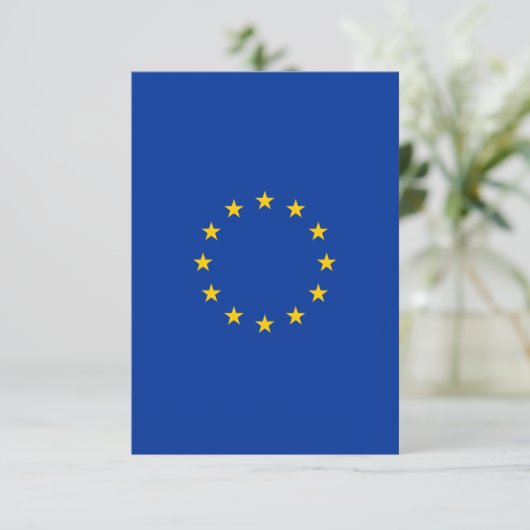 Carte Drapeau de l'Union européenne (UE) (Europe) (Debout devant)