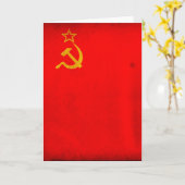 Carte Drapeau de l'URSS (Fleur jaune)