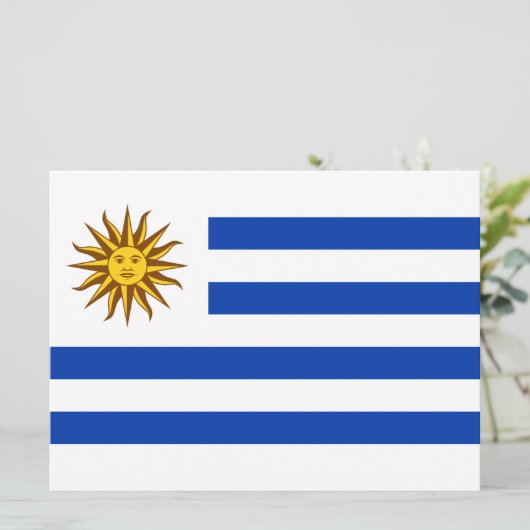 Carte Drapeau de l'Uruguay (Debout devant)