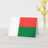 Carte Drapeau de Madagascar (Fleur jaune)