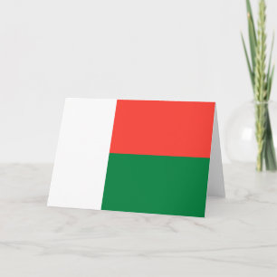 Carte Drapeau de Madagascar