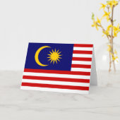 Carte Drapeau de Malaisie (Fleur jaune)